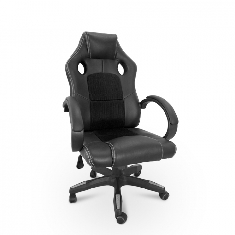 Le Mans ergonomic height-adjustable leatherette gaming sports office chair Promotion