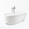 Free Standing Acrylic Bathtub with Fibreglass and Stainless Steel Reinforcements and Elegant Design Eclipse On Sale