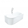 Panarea freestanding rounded corner fibreglass resin bathtub Discounts