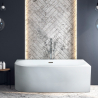 Panarea freestanding rounded corner fibreglass resin bathtub Promotion