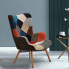 Sofa Chair Patchwork Scandinavian Padded Living Offices Patchy On Sale