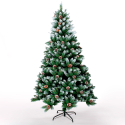 Artificial extra thick realistic Christmas tree 240cm with snow Oulu Offers