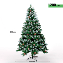 Artificial Christmas tree green 210cm PVC branches snow decorations Tampere Catalog