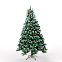 Christmas tree with artificial fake snow 180cm decorated Manitoba Offers