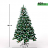 Christmas tree with artificial fake snow 180cm decorated Manitoba Catalog