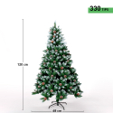 Artificial Christmas tree with fake snow decorations 120cm Ottawa Bulk Discounts