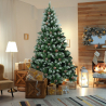 Artificial extra thick realistic Christmas tree 240cm with snow Oulu On Sale