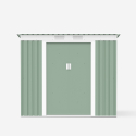 Green galvanized steel house resistant sliding doors garden box Alps NATURE 201x121x176cm Bulk Discounts