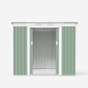 Green galvanized steel house resistant sliding doors garden box Alps NATURE 201x121x176cm Catalog