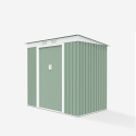 Green galvanized steel house resistant sliding doors garden box Alps NATURE 201x121x176cm Discounts