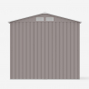 Box in gray galvanized sheet metal shed garden tools Chalet 213x127x195cm Choice Of