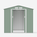 Garden shed box in sheet metal for tools Chalet NATURE 213x127x195cm Discounts