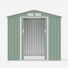Garden shed box in sheet metal for tools Chalet NATURE 213x127x195cm Discounts