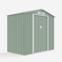 Garden shed box in sheet metal for tools Chalet NATURE 213x127x195cm Bulk Discounts
