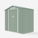 Garden shed box in sheet metal for tools Chalet NATURE 213x127x195cm Sale