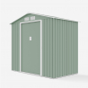 Garden shed box in sheet metal for tools Chalet NATURE 213x127x195cm Sale
