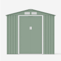 Green galvanized sheet metal shed garden toolbox St.Moritz NATURE 213x191x195cm Bulk Discounts