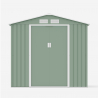 Green galvanized sheet metal shed garden toolbox St.Moritz NATURE 213x191x195cm Bulk Discounts