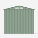 Green galvanized sheet metal shed garden toolbox St.Moritz NATURE 213x191x195cm Choice Of