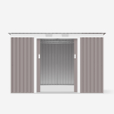 Little house in galvanized gray metal sheet metal box Porto Cervo 261x181x176cm Discounts