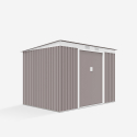 Little house in galvanized gray metal sheet metal box Porto Cervo 261x181x176cm Choice Of