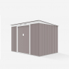 Little house in galvanized gray metal sheet metal box Porto Cervo 261x181x176cm Sale