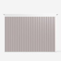Gray galvanized sheet metal shed Tyrol garden tool box 257X142x184cm Choice Of