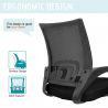 Ergonomic office chair with lumbar support breathable fabric Officium Model