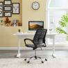 Ergonomic office chair upholstered breathable fabric swivel Opus Moon On Sale