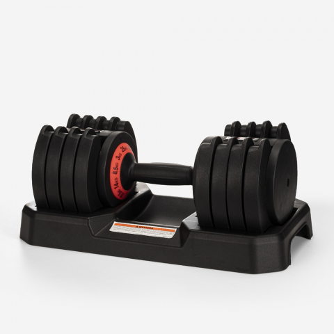 Variable load adjustable weight dumbbell fitness gym 25 kg Oonda Promotion