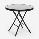 Kumis Modern Outdoor Garden Set, 2 Chairs and 1 Round Folding Table Offers