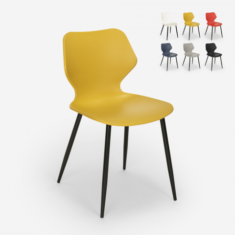 Modern design chair polypropylene metal dining room restaurant Ladysmith Promotion