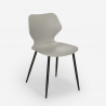 Modern design chair polypropylene metal dining room restaurant Ladysmith 