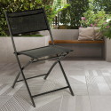 Folding chair for outdoor garden terrace poolside in textilene Hugo On Sale