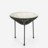 Acapulco Outdoor Garden Set with 2 Spaghetti Chairs and 50cm Round Table, Flaw 