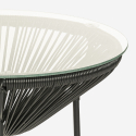 Acapulco Outdoor Garden Set with 2 Spaghetti Chairs and 50cm Round Table, Flaw 