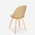 Scandinavian design chair wood cushion kitchen dining room Bib Nordica Sale