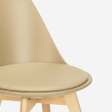 Scandinavian design chair wood cushion kitchen dining room Bib Nordica Discounts