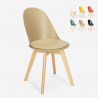 Scandinavian design chair wood cushion kitchen dining room Bib Nordica Promotion