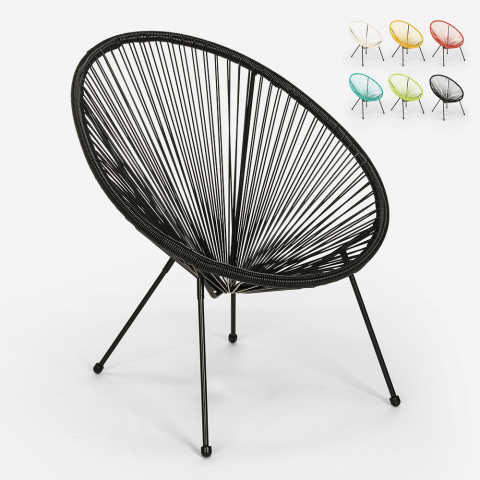 Acapulco style interior and garden chair armchair spaghetti modern design Sunflower Promotion