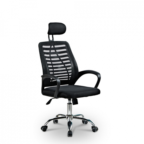Ergonomic office chair breathable fabric headrest Equilibrium Promotion