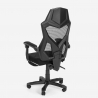 Gaming chair futuristic design ergonomic breathable footrest Gordian Plus Dark Model
