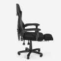 Gaming chair futuristic design ergonomic breathable footrest Gordian Plus Dark Choice Of