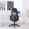 Gaming chair futuristic design ergonomic breathable footrest Gordian Plus Dark Offers