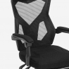 Gaming chair futuristic design ergonomic breathable footrest Gordian Plus Dark Characteristics