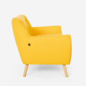 2 seater fabric sofa modern design Scandinavian style Irvine Discounts