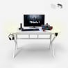 Gaming desk 120x60cm LED carbon ergonomic headphone holder Sportbot LED 120 Measures
