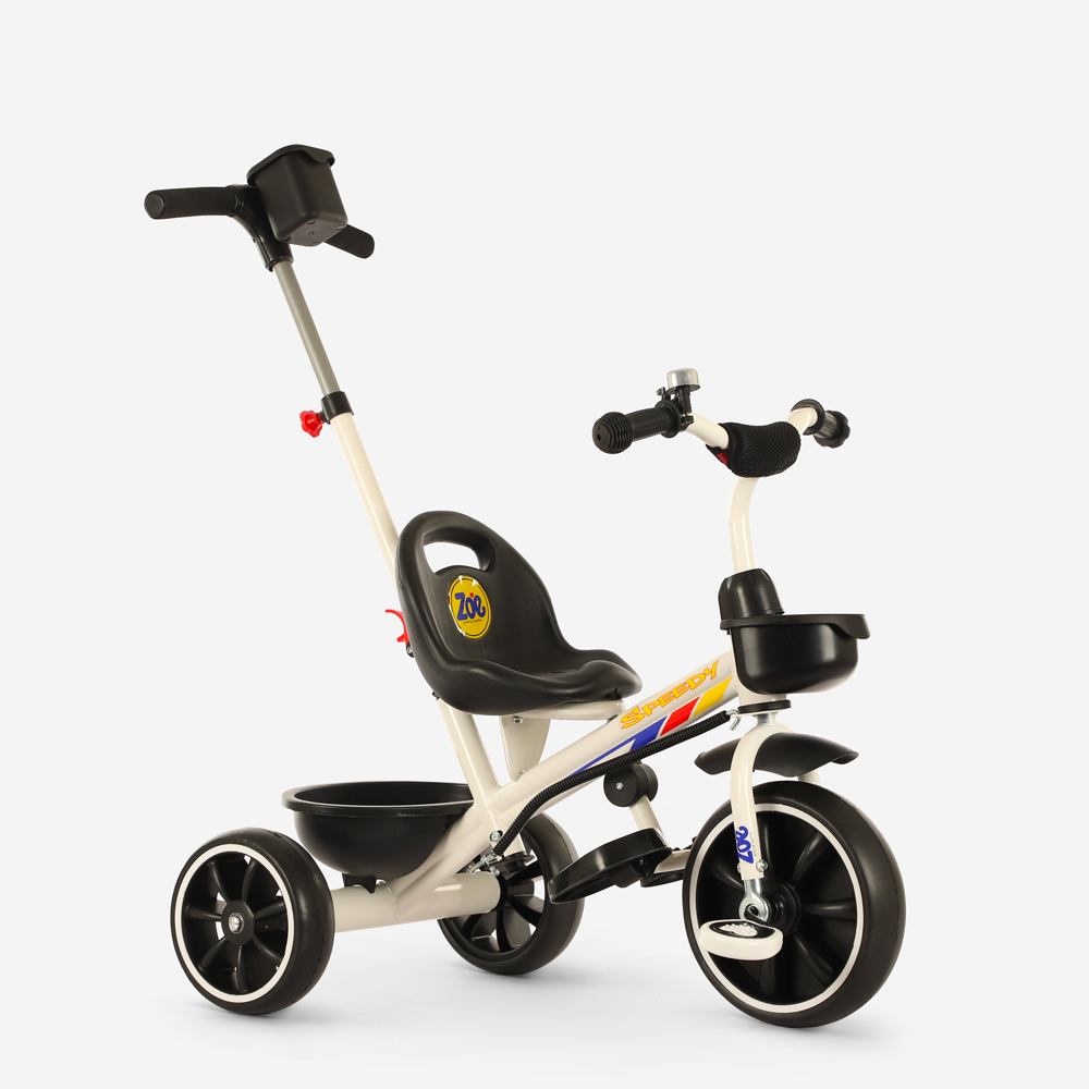Children's tricycle with push handle basket Speedy