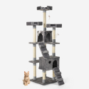 Tree scratching post for cats, with caves, sisal-covered posts and mice 170 cm Toyger Model
