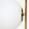 Golden design table lamp with abat jour glass ball Bella Offers